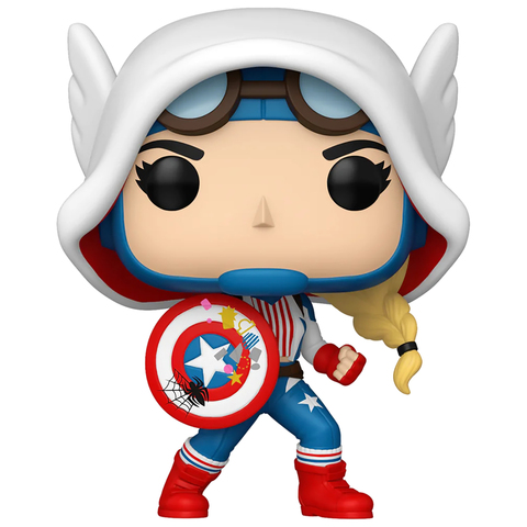 Funko POP! Marvel Bobble Spider-Gwen Gwenverse Cap-Gwen (1486)