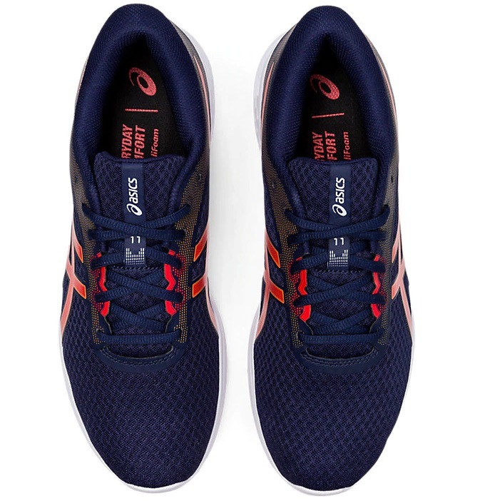 Asics Patriot 11 кроссовки для бега мужские синие-оранжевые - 4
