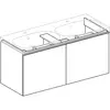 Geberit Acanto 500.613.16.1 Тумба под раковину, 119x53.5x47.6см, черный / лакированный матовый, черный / глянцевое стекло