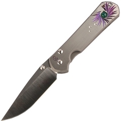 Фото Нож складной Chris Reeve Large Sebenza 21 Agate Cabochon, сталь CPM-S35VN, рукоять титан