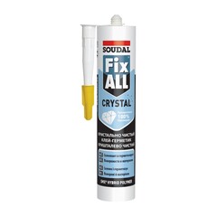 Клей-герметик гибридный универсальный прозрачный Soudal Fix All Crystal / Соудал Фикс Кристал