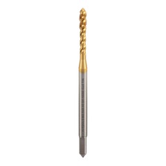 Метчик М 2,5х0,45 (Машинный, винт.) DIN371 HSSE-TiN 6h C/2-3P R45 50мм a=2,1 H-Tools 513X01-C4-0025
