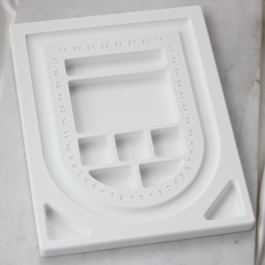 Планшет для сборки колье, 20*25*1,5 мм, ячейка 16 см, цвет в ассортименте