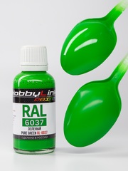 Краска лаковая HobbyLink RAL-6037 Зеленый RL-6037