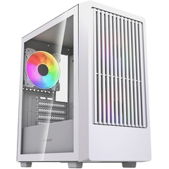 Корпус Mini-Tower PowerCase Mistral SM07 TG ARGB, Micro-ATX, белый (CMMSM07W-A3)
