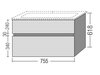 Villeroy&Boch Verity Line B66300DH Тумба под раковину подвесная 75,5x48,2