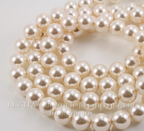 5810 Хрустальный жемчуг Сваровски Crystal Light Creamrose круглый 12 мм