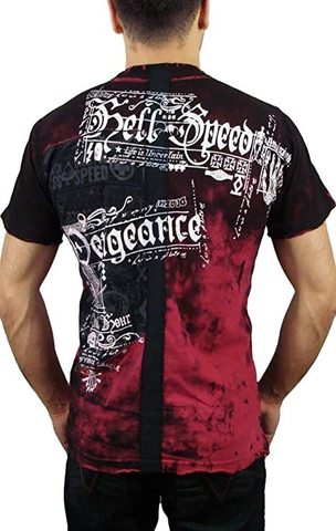 Affliction | Футболка мужская HELL SPEED A10620 спина