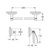 GROHE Essentials 40775DC1 Комплект аксессуаров для ванной
