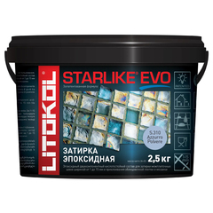 Затирка швов эпоксидная Litokol Starlike Evo S.310 Azzurro Polvere, 2,5 кг