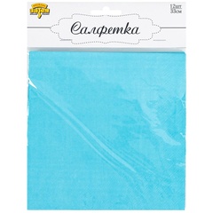 Салфетка голубая 33см 12шт