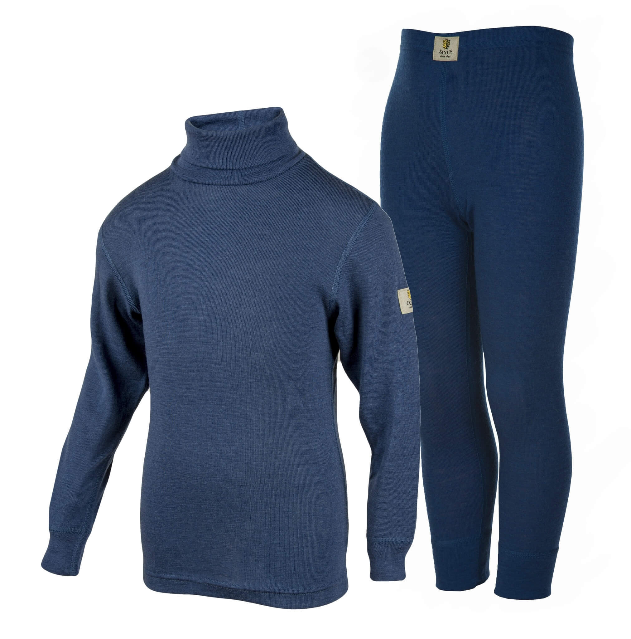 Janus Wool Merino детский комплект термобелья синий