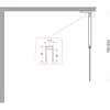 BelBagno UNO-L-1-TB-80-C-Cr Душевая перегородка универсальная с односторонним входом, стекло прозрачное, профиль хром, 800x2000 мм