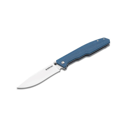 Складной нож Boker Magnum Deep Blue Canvas, сталь 440A, 01SC714