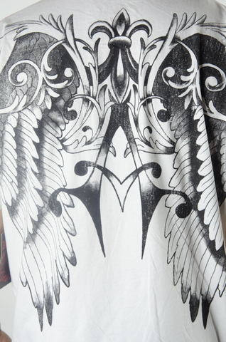 Affliction | Футболка мужская Mike Davis Signature Series A575 принт на спине