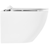 BelBagno Sfera-R BB046CHR/BB2111SC Унитаз подвесной безободковый, цвет: белый