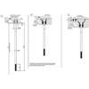 Gessi 316 54499#707 Излив потолочный с удаленным управлением (не входит в комплект), цвет: brushed black metal pvd