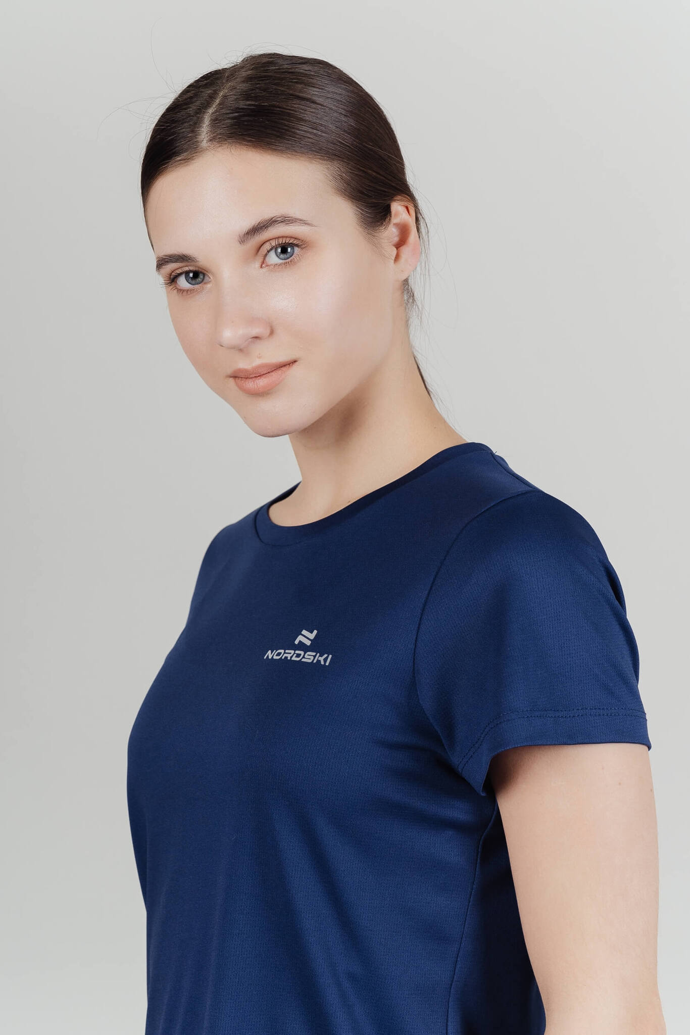 Женская спортивная футболка Nordski Run темно-синяя - 5