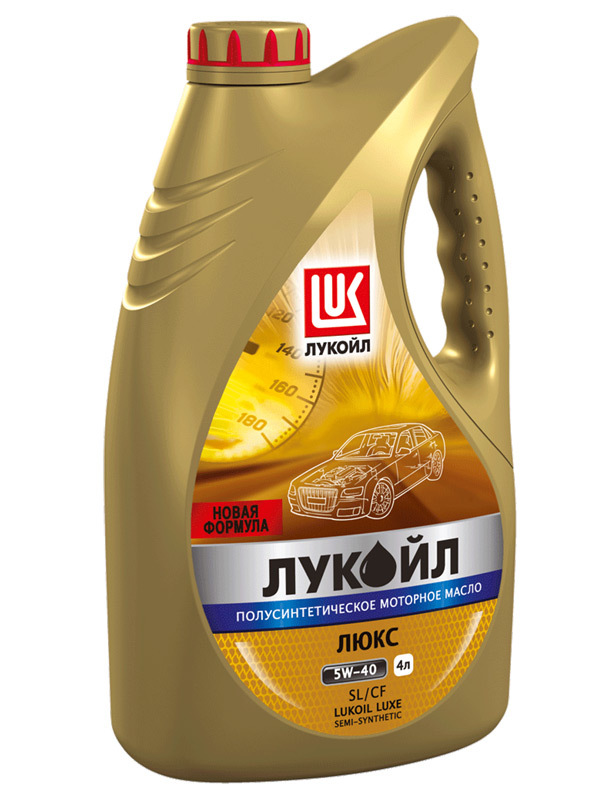Моторное масло Лукойл Люкс 5W40 SL/CF полусинтетическое 4л