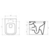 BelBagno Albano BB120CBR Унитаз приставной безободковый, P-trap, цвет: белый