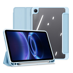 Чехол книжка синего цвета для планшета Xiaomi Redmi Pad 2 и Poco Pad C1, серия Toby Series от Dux Ducis