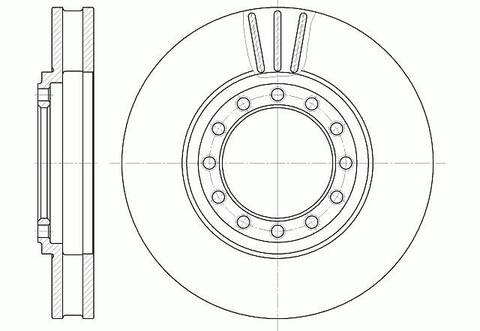 Диск тормозной вентилируемый G-brake GR-02880