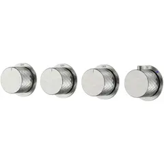 Boheme 124-T-5-NB.1 Смеситель встроенный с термостатом STICK DIAMOND MATT NICKEL BRUSH 5-проходной фото