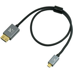 Сверхтонкий Высокоскростной кабель ZILR Hyper-Thin High-Speed Micro-HDMI to HDMI Cable с Ethernet (45 см 17.7
