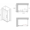 Abber Schwarzer Diamant AG30100BH-S60B Душевой уголок, 100x60x195, цвет: чёрный