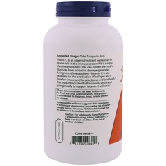Now Foods, C-1000, со 100 мг биофлавоноидов, 250 растительных капсул