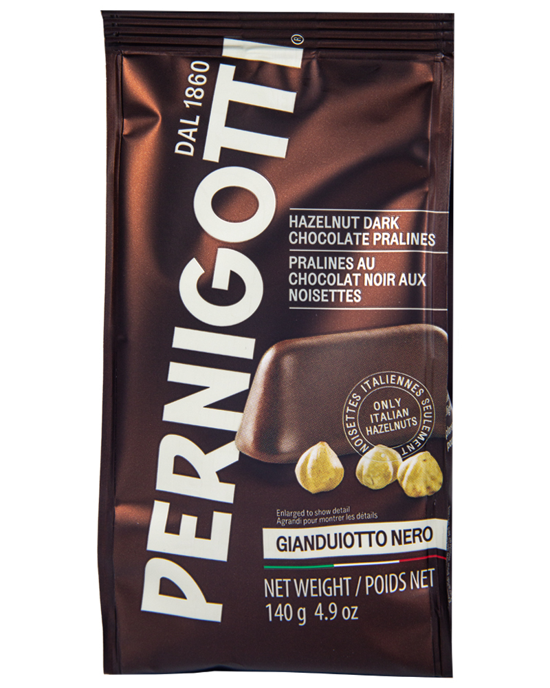 Конфеты шоколадные Pernigotti пралине Gianduiotto Nero 140г
