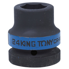 KING TONY (853524M) Головка торцевая ударная шестигранная 1", 24 мм