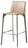 Дизайнерский барный стул Saddle Chair Barstool бежевая кожа