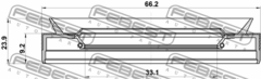 САЛЬНИК АКПП ДИФФЕРЕНЦИАЛА ПРАВЫЙ CRUZE, AVEO T300, COBALT KOS