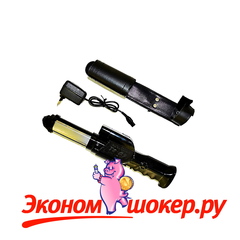 Телескопическая дубинка-электрошокер TW-09 с сиреной