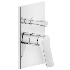 Gessi Rilievo 59079#031 Встраиваемый смеситель для душа на 2 источника с автоматическим переключателем (внешние части), цвет: хром фото