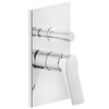 Gessi Rilievo 59079#031 Встраиваемый смеситель для душа на 2 источника с автоматическим переключателем (внешние части), цвет: хром