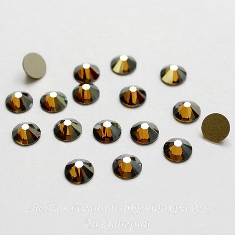2058 Стразы Сваровски холодной фиксации Crystal Bronze Shade ss12 (3,0-3,2 мм), 10 штук ()