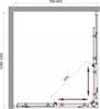 BelBagno Sela SELA-AH-2-100/80-P-CR Душевой уголок прямоугольный, цвет: хром