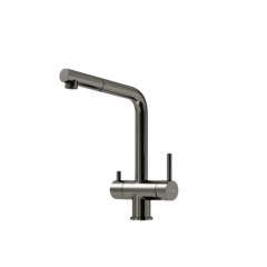 Sancos Spin SC4015GG Смеситель для кухни с краном для фильтрованной воды, цвет: воронёная сталь фото