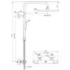 Ideal Standard Ceratherm T25N A8520AA Душевая система в комплекте с термостатическим смесителем