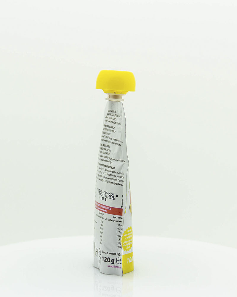 Пюре Bioitalia из Яблока, Клубники и Банана-Смузи 120 г