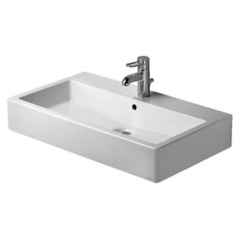 Duravit Vero 454700079 Раковина Умывальник шлифованный без перелива, без отв. под смес., включая крепление, 700x470мм, цвет: Белый фото