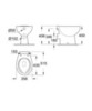 GROHE Bau 39430000 Чаша унитаза приставного под скрытый бачок