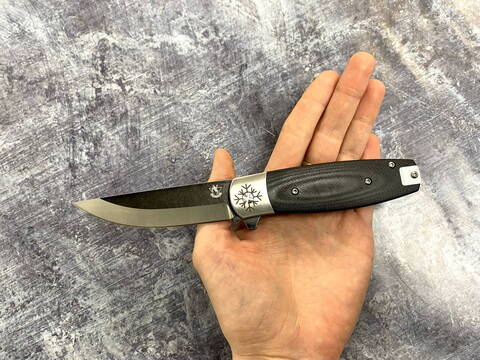 Нож складной Карачун-01, D2, G10 и сталь
