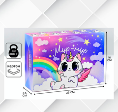 Коробка складная «Мур-мур», 16 х 23 х 7.5 см