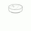 Geberit VariForm 500.769.01.2 Раковина с установкой на столешницу круглой формы, 45 см, с отв. под смеситель, с отв. перелива