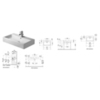 Duravit Vero 454700079 Раковина Умывальник шлифованный без перелива, без отв. под смес., включая крепление, 700x470мм, цвет: Белый