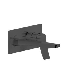 Gessi Rilievo 59089#299 Встраиваемый смеситель для раковины с изливом 215мм (внешние части), цвет: nero XL фото