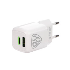 Сетевое зарядное устройство MINI USB-C/USB-A, 30Вт GaN, BY